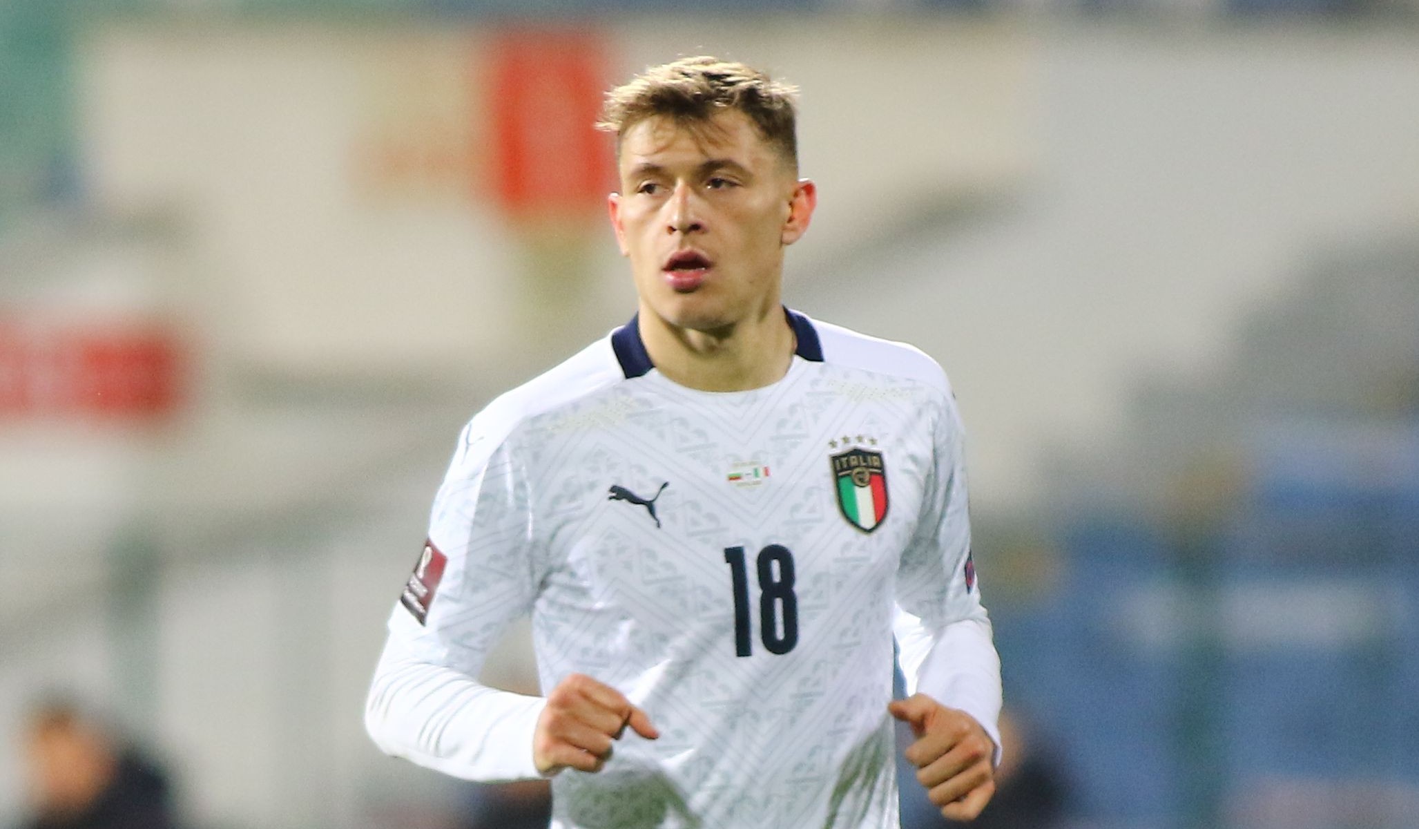 Nicolò Barella in maglia della Nazionale